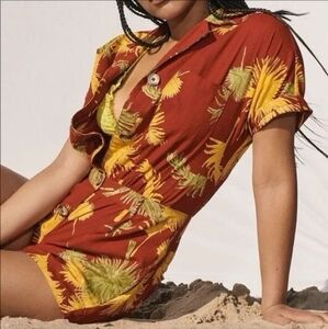 Free People Floral Malibu Romper L